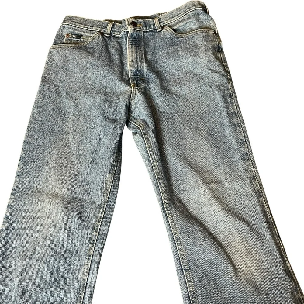 Vintage Lee Union Made High Waisted Straight Jeans with Classic Fit